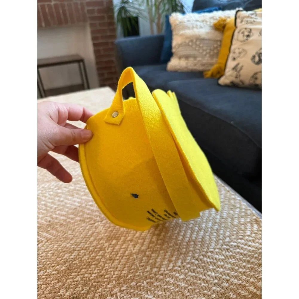 Cute Yellow Chick Felt Basket